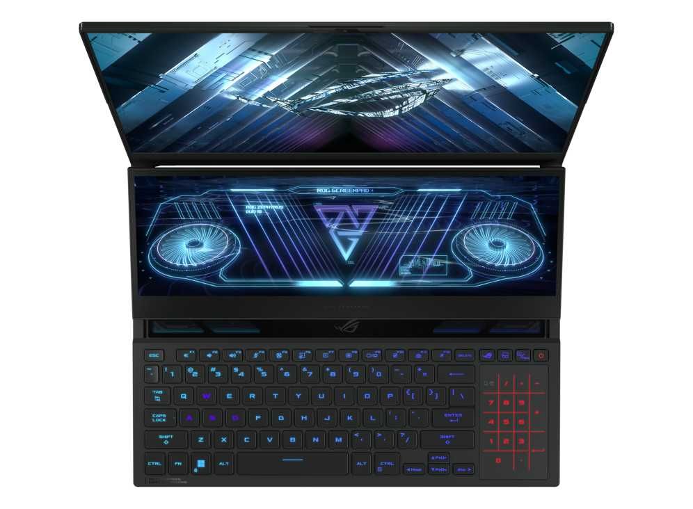 &Ноутбук ASUS ROG ZEPHYRUS Duo/R9 6900HX/DDR5 32GB/1TB/RTX3070Ti 8GB