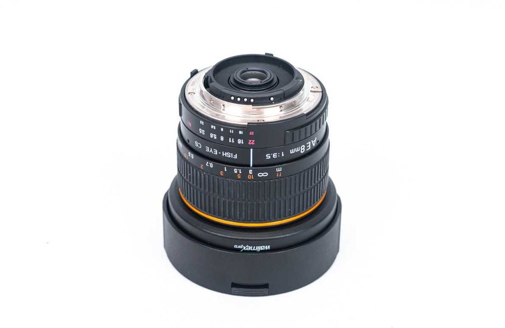 Obiectiv Walimex pro 8 mm f/3.5  Fish-eye CS pentru Nikon F.
