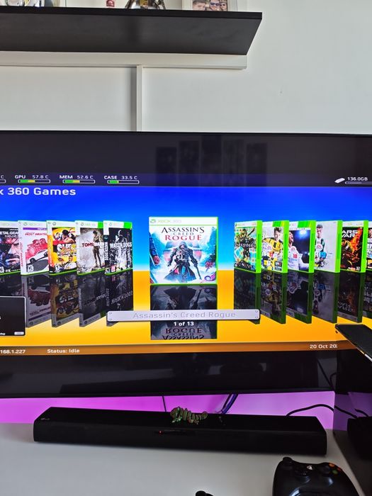 XBOX 360 slim Modat RGH + 2 MANETE + JOCURI