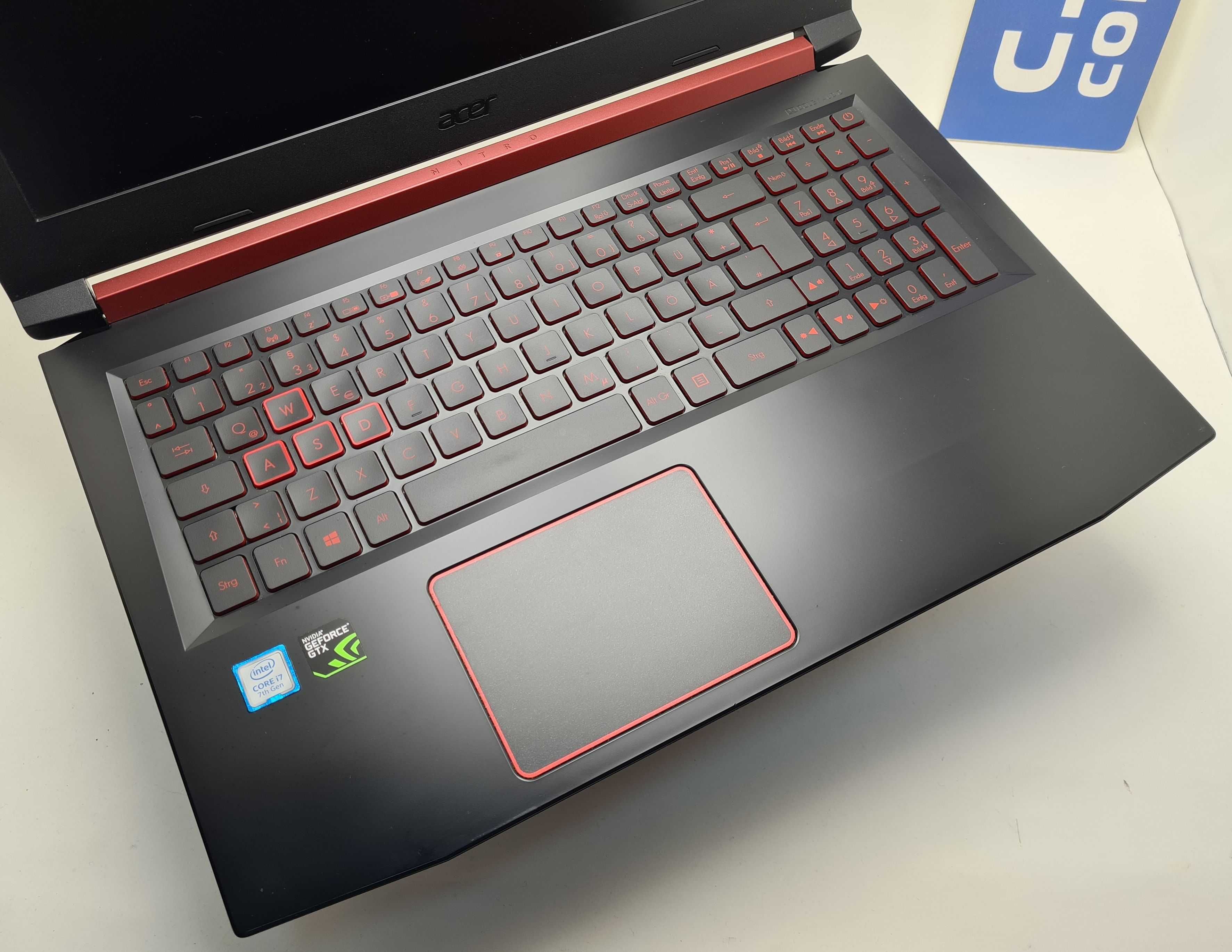 Acer AN515-51  i7 7700HQ/16GB/256SSD/1TB HDD/GTX 1050/FHD/Подсветка