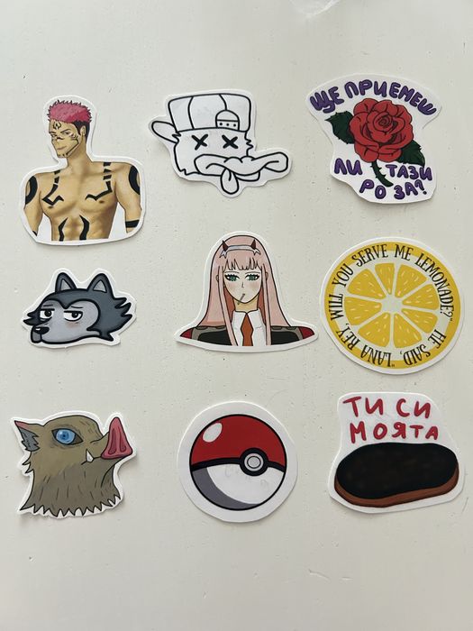 Стикери (Аниме и др.)