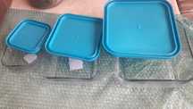 Caserole sticla cu capac plastic