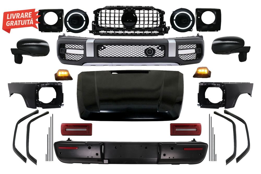 Pachet Exterior de Conversie Wide Body 2018+ G63 Design Mercedes W463 G-Class (200- livrare gratuita