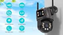Cameră de supraveghere, 4MP sau 8MP, WI-FI + card memorie 256, 512 GB
