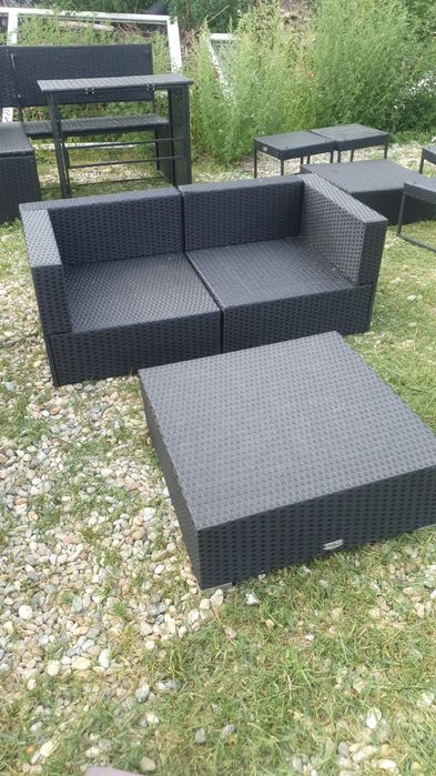 Set de gradina de ratan