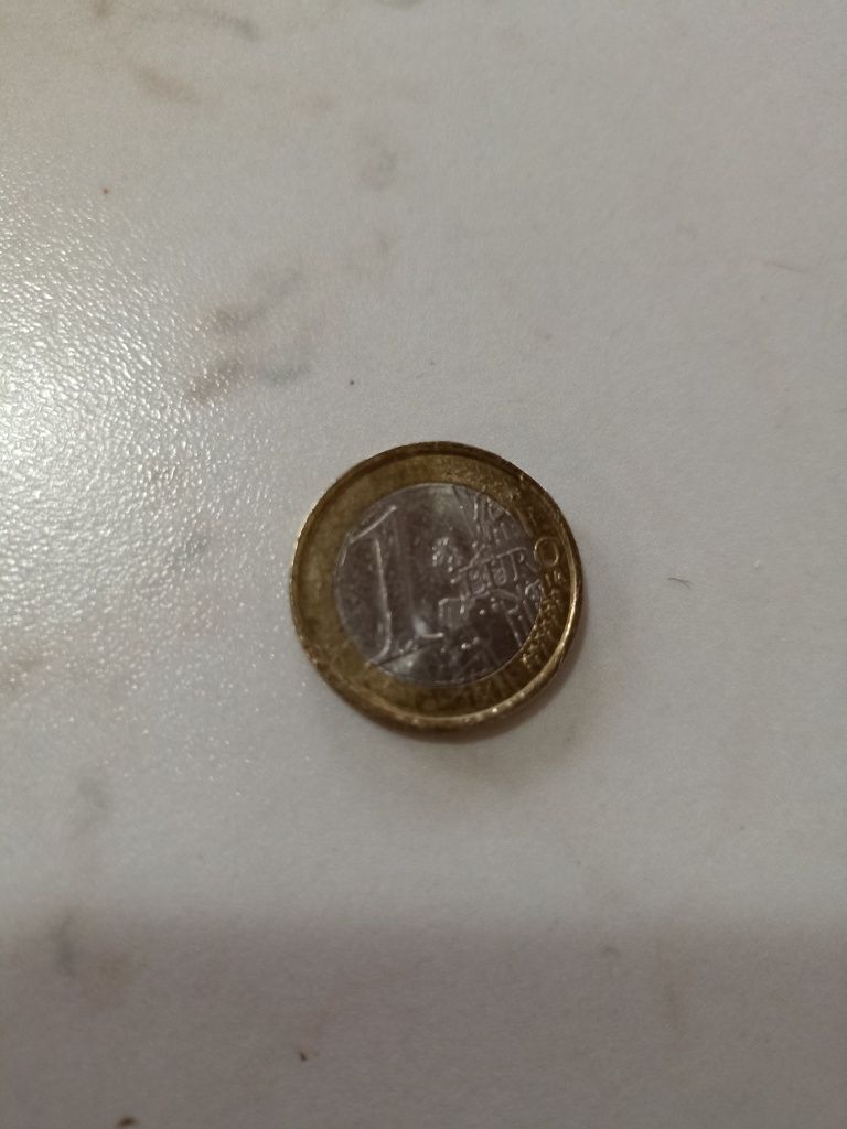 Moneda de colecție 1 euro  an 2002