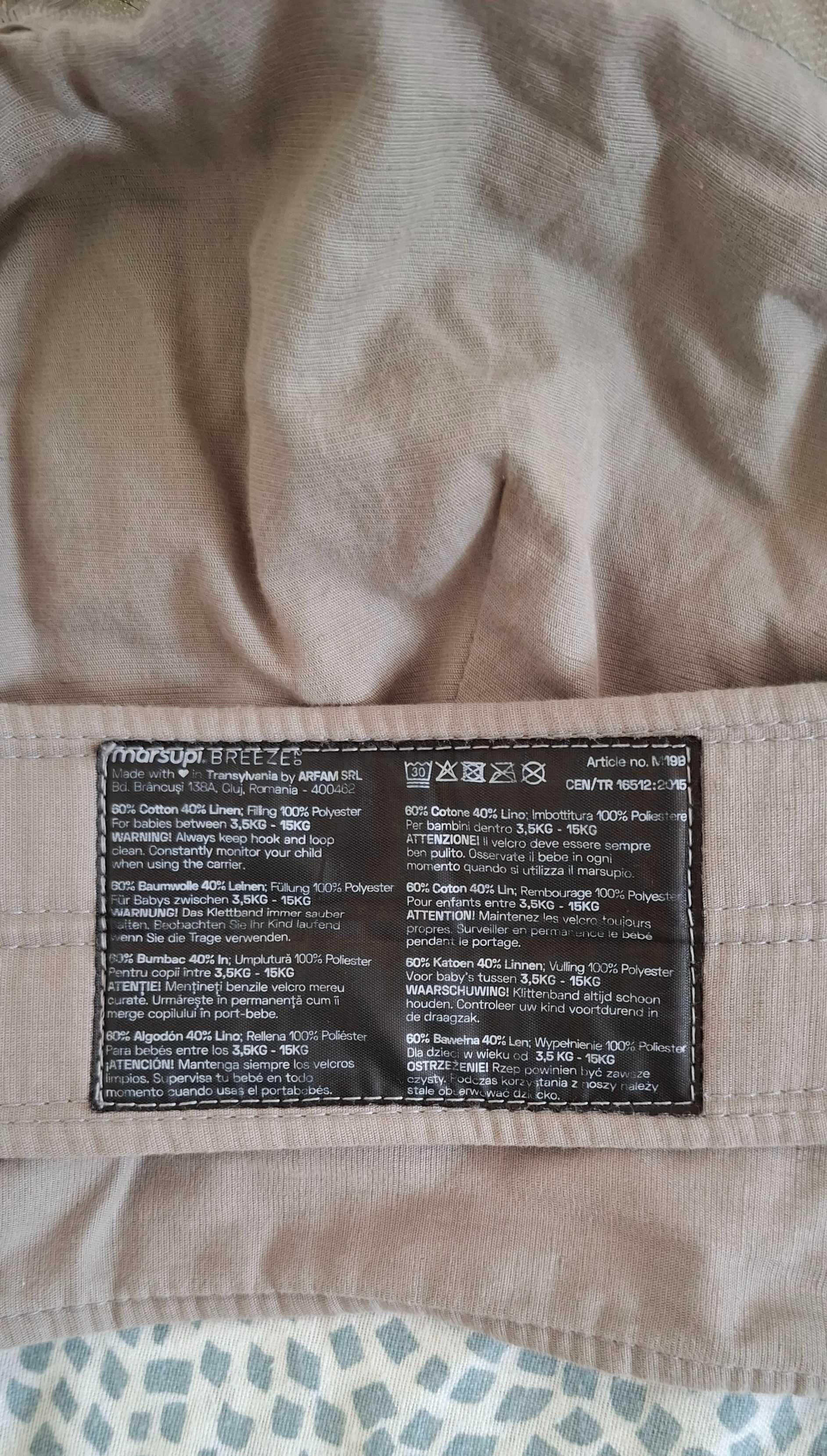 Marsupi breeze de vară, portbebe simplu și ușor