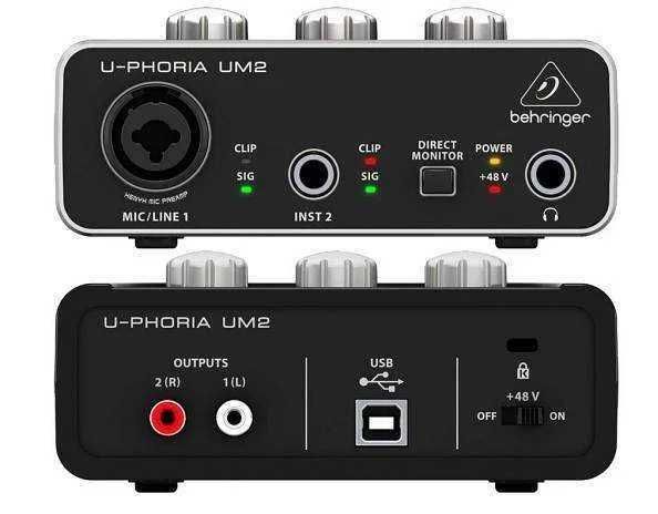 Звуковая карта Behringer U-Phoria um2