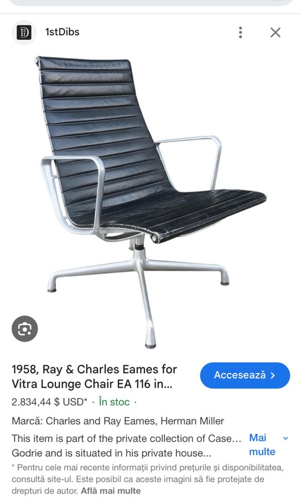 Fotoliu piele vitra