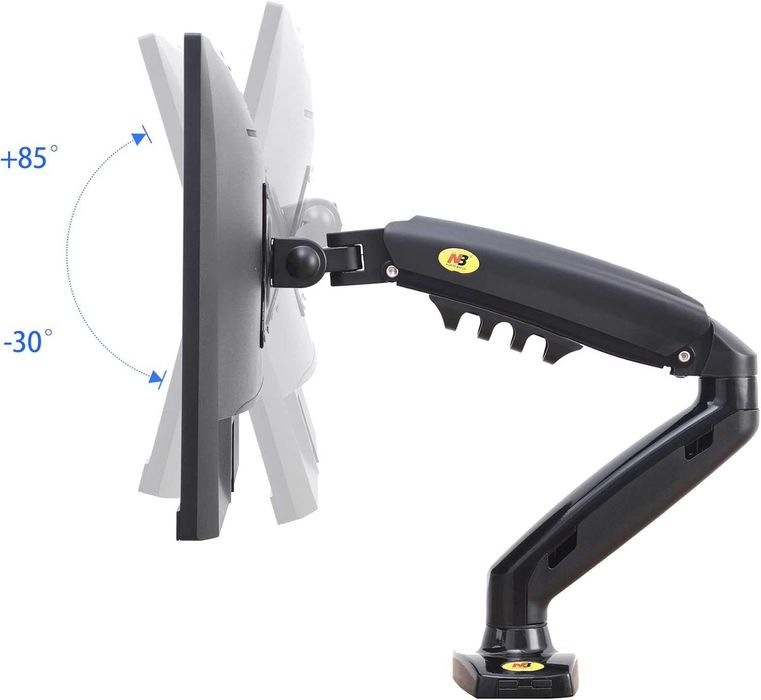 Ergosolid за PC монитор, съчленено рамо, ергономично, газова пружина