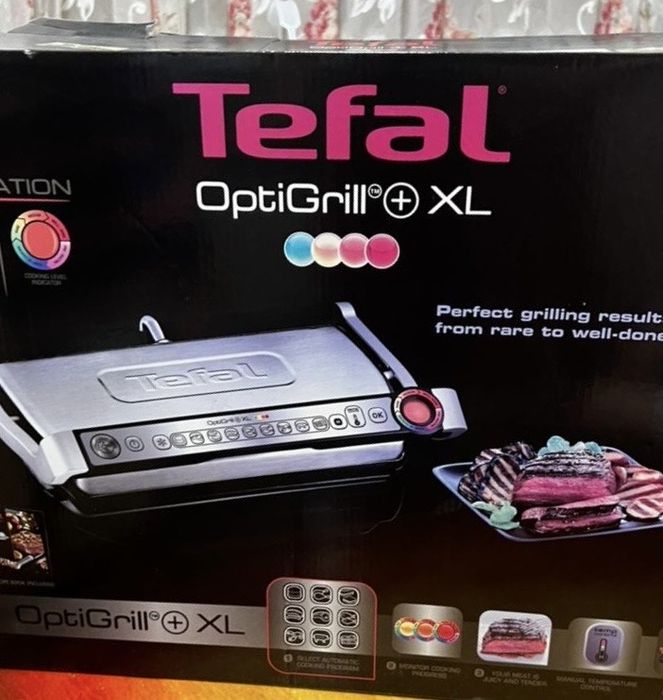 Продам новый электрогриль Tefal optiGrill+ XL
