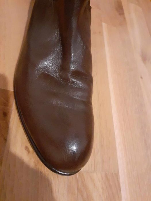Cizme din piele maro