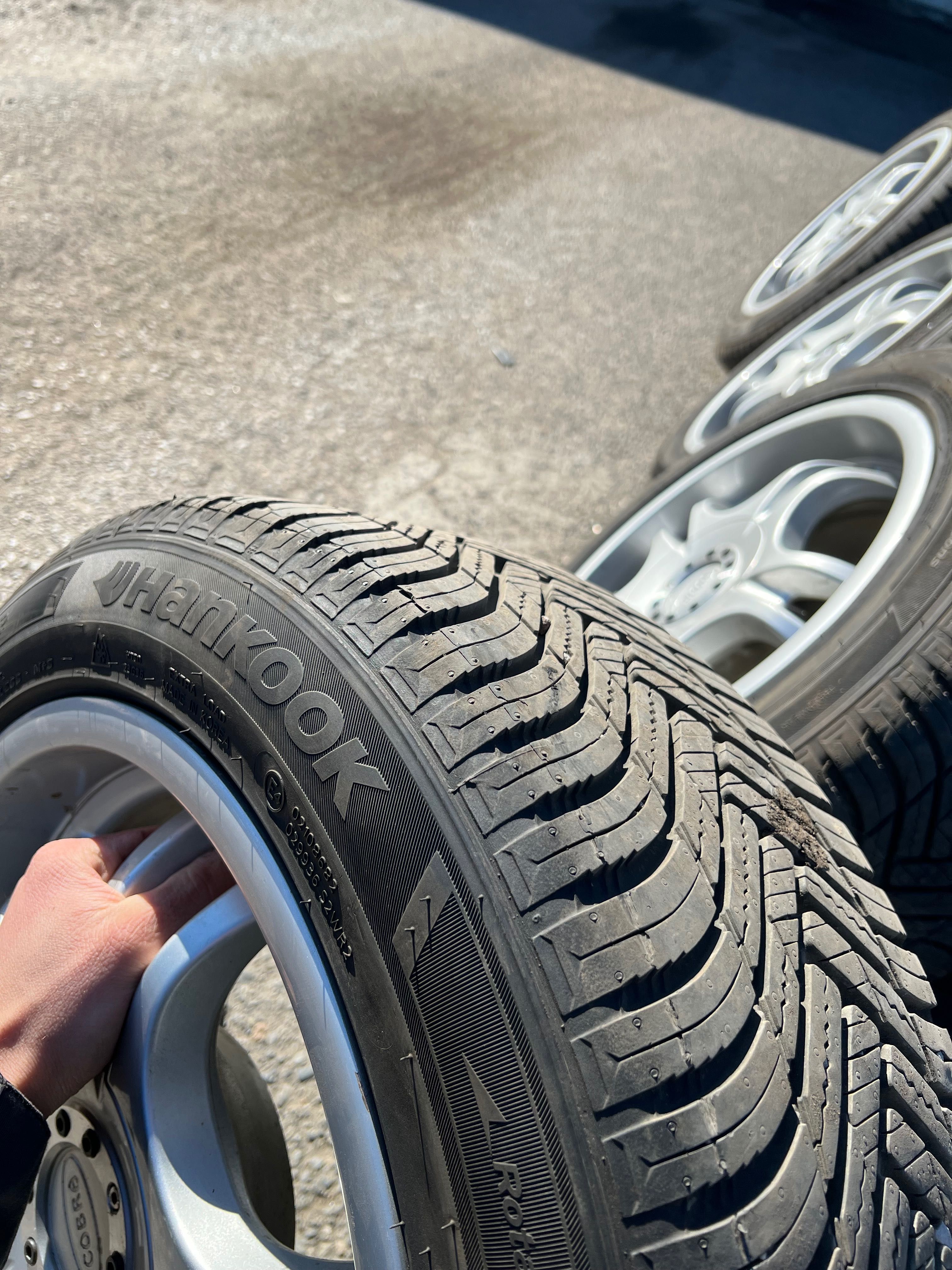 Джанти OZ cobra 16 цола на два размера с гумите Hankook all season.