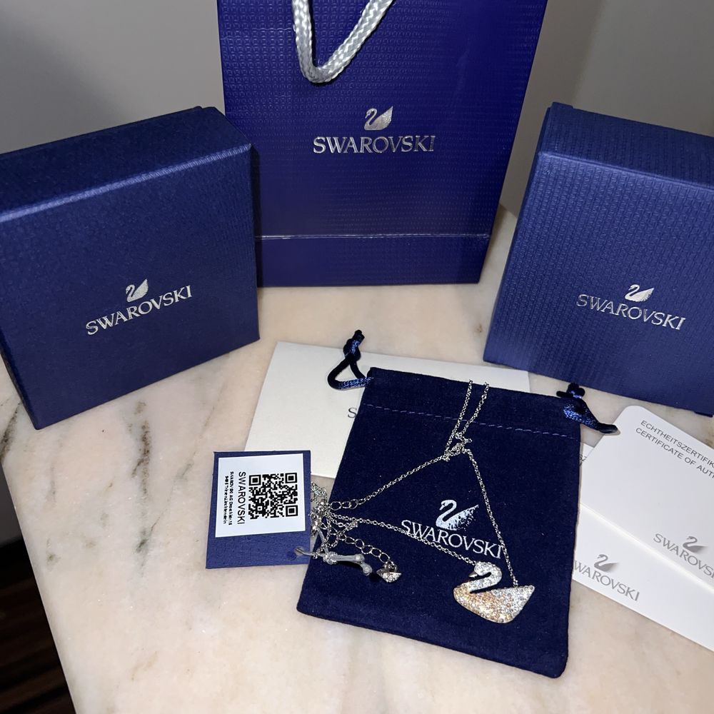 Lantisor/Colier Swarovski Champagne
