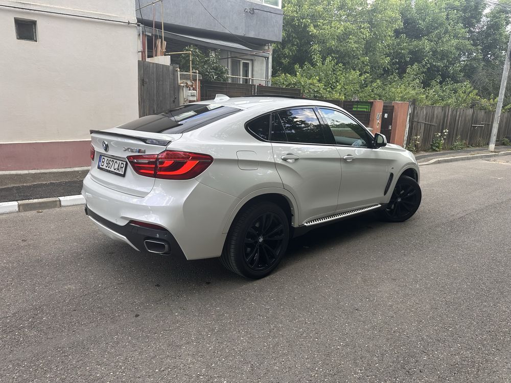 BMW X6 3.0 Diesel 2016 alb perlat