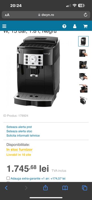 Espressor cafea boabe