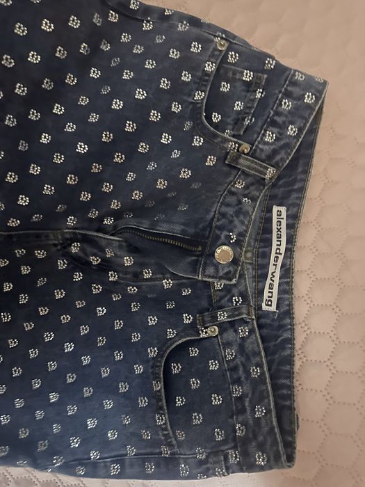 Дамски дънки с камъни Alexander wang