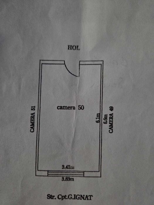 Camera de cămin de vânzare, zona Grădinii.