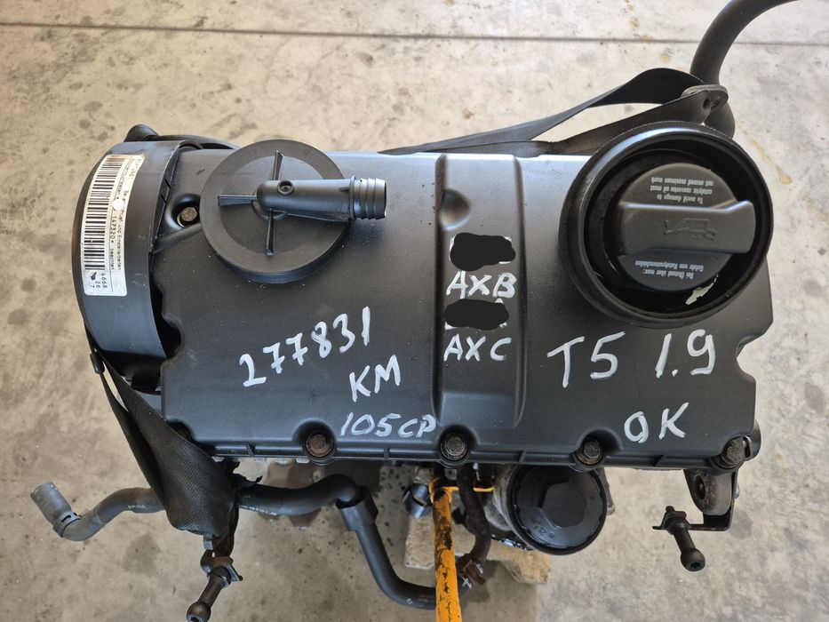 Motor vw transporter t5 1.9 tdi cod motor AXB euro 3 an 2005 cu 277831