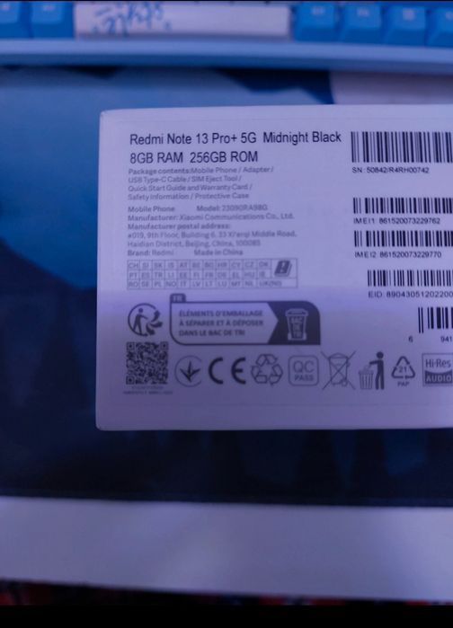 Xiaomi Redmi Note 13 Pro+ 5G SIGILAT
