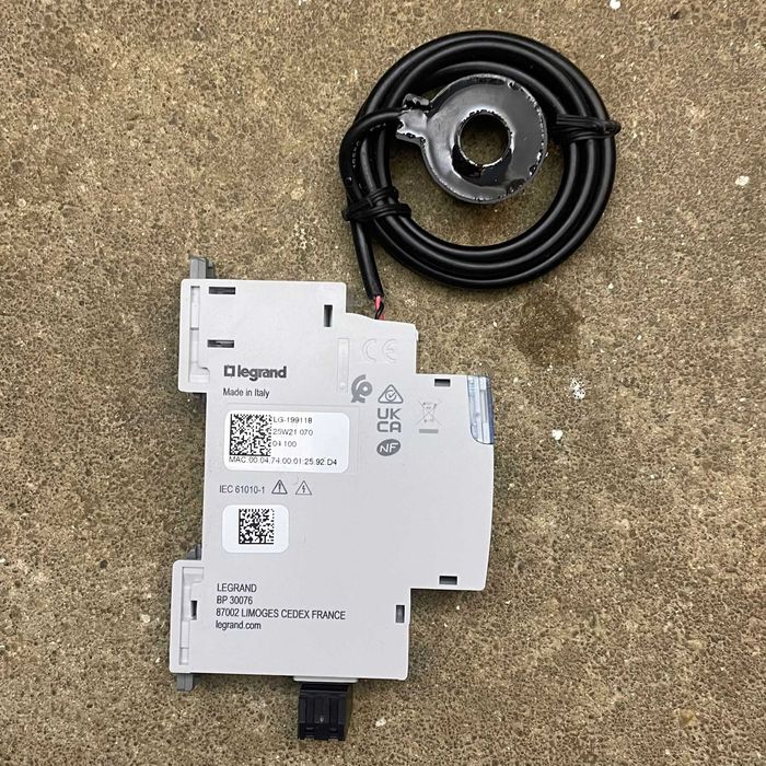 Legrand 199118 – Contor de energie monofazat conectat Drivia Netatmo