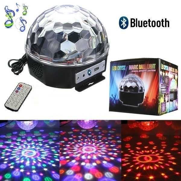 Cветящийся диско шар (цветомузыка) с Bluetooth и USB.