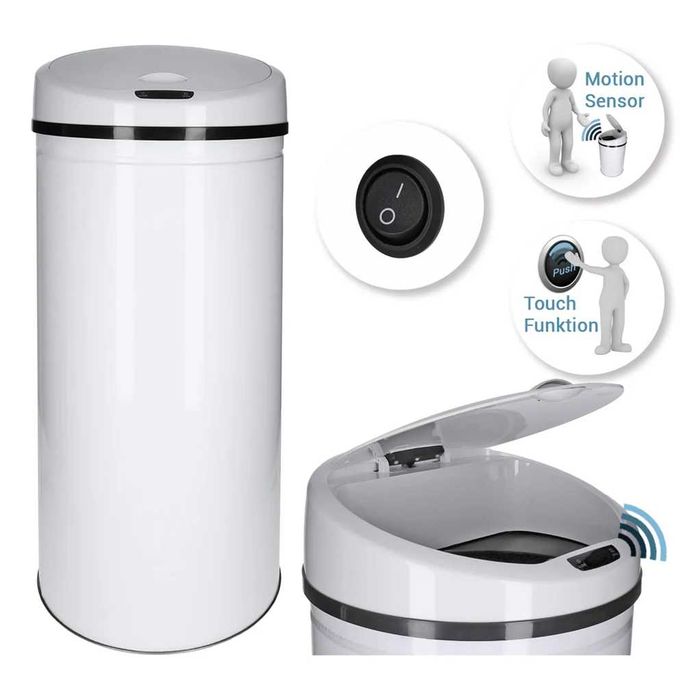 Кош за боклук със сензорно отваряне 50 л - НОВО