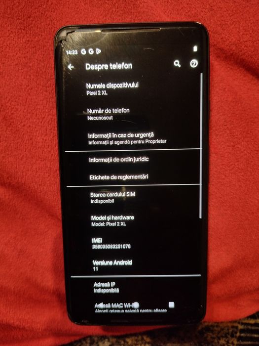 Vand sau schimb cu alt telefon google pixel2 xl fisurat pt piese