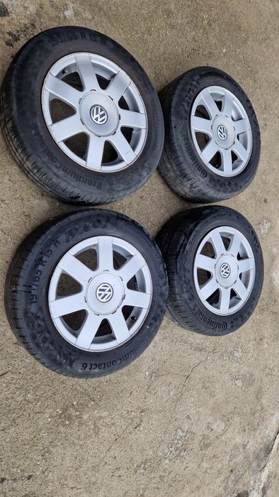 Jante aliaj + anvelope 195/65/R15 Vw Passat B5, B5.5