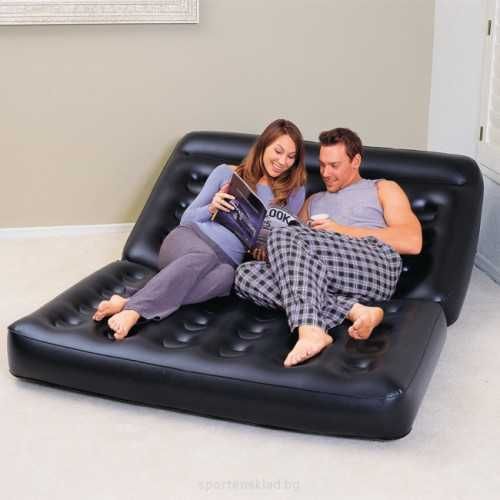 Двуместен надуваем разтегателен Матрак диван 5 in 1 BESTWAY 188X152X64