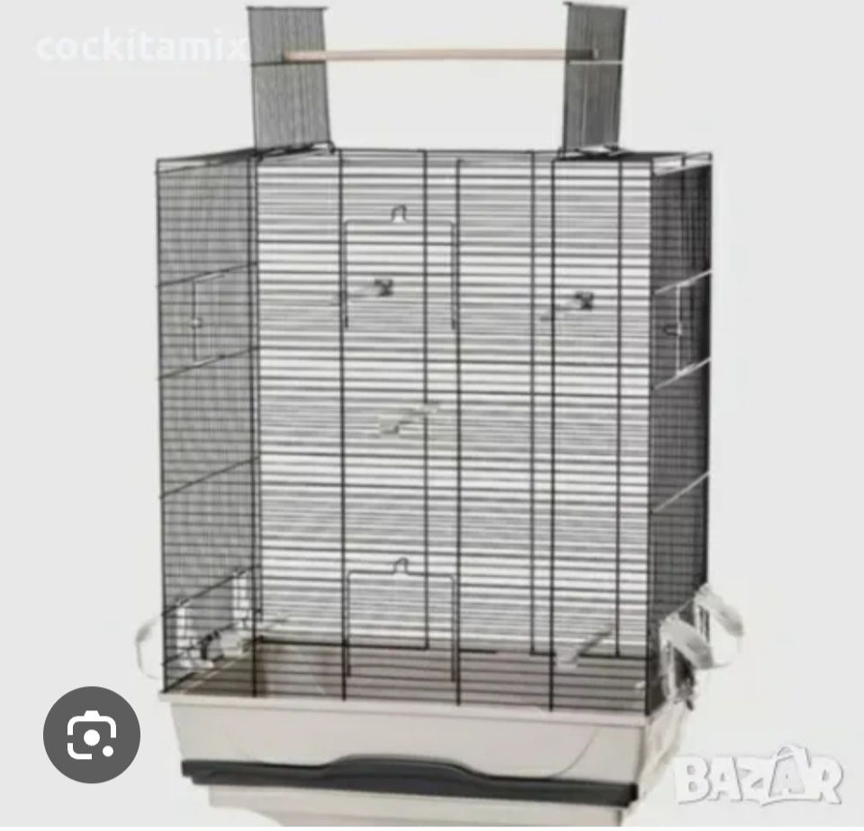 Клетка за птици със стойка 56.5 / 36.5 / 138см