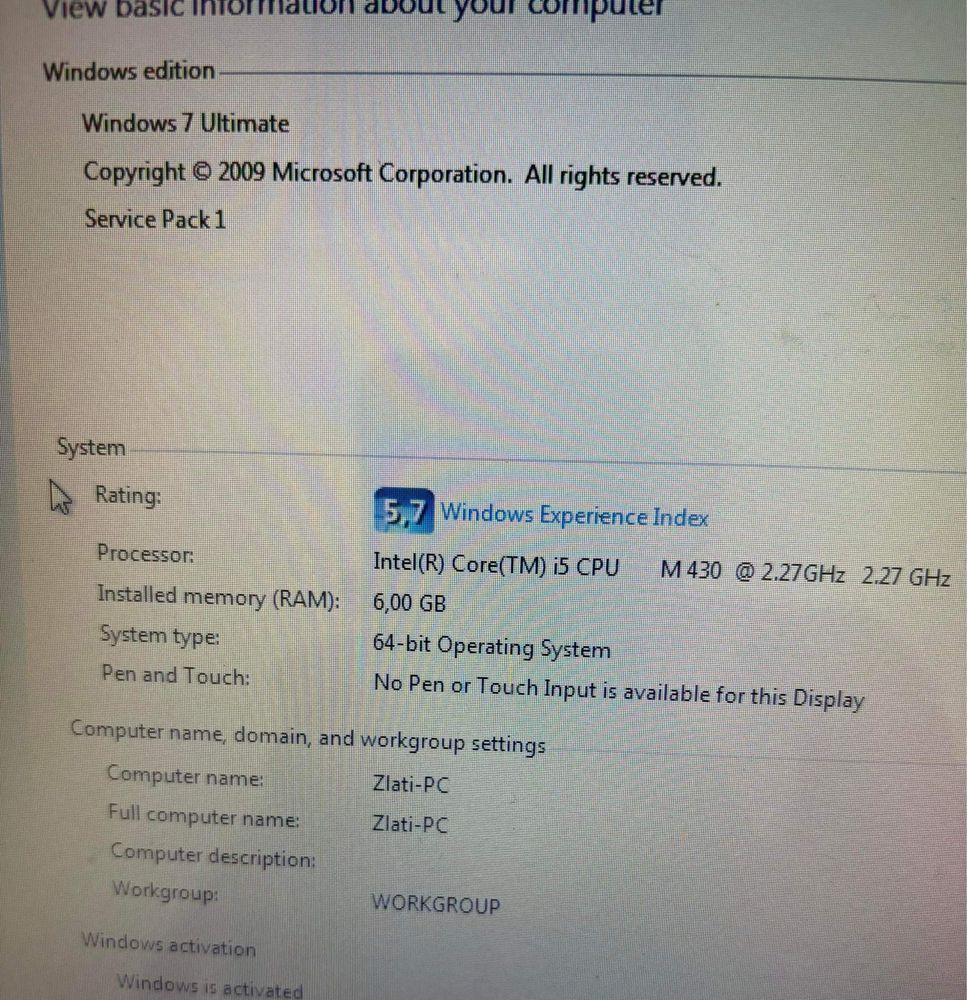 HP Pavilion dv7 Ram 6 GB