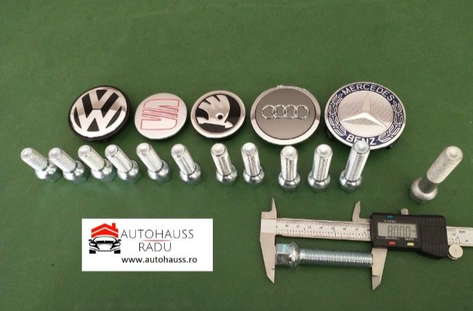 Prezoane VW Audi Mercedes M14 x 1,5 filet 60 mm Total 80 mm cap Raza