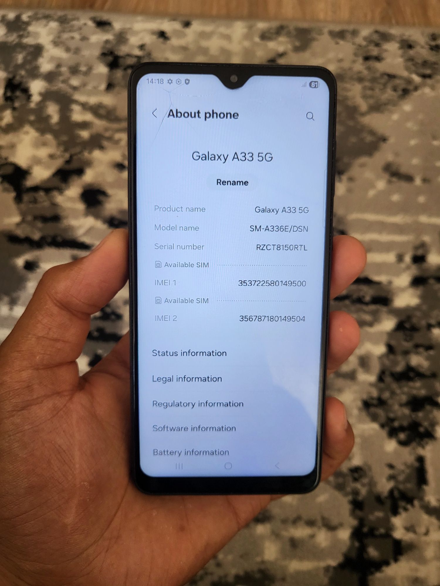 Samsung A33 5G 128Gb srochni arzon
