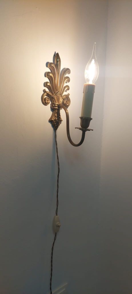 Aplica lampa perete vintage colectie bronz masiv Anglia 1940
