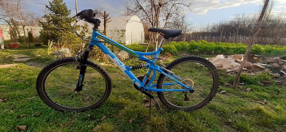 DHS Bicicleta Copii Turbo - 24 Inch, Albastru