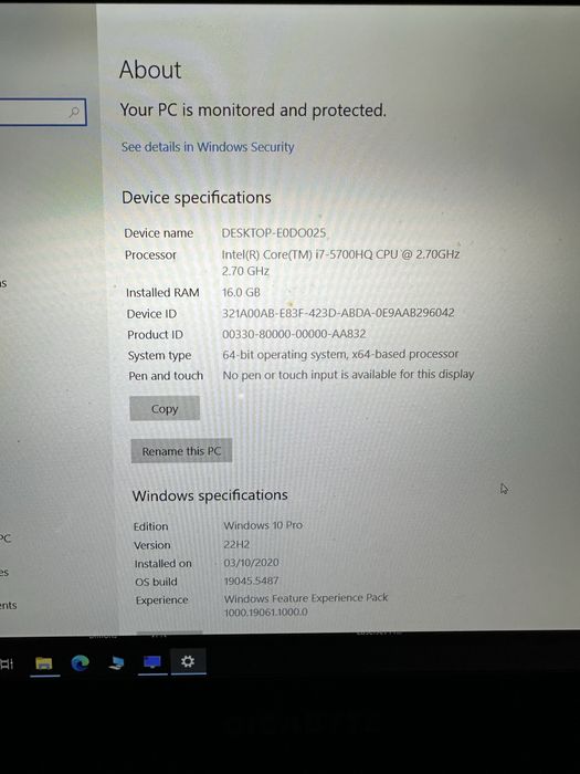 Laptop Gigabyte P35 gtx 980m