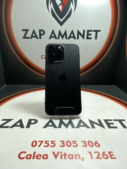 ZAP AMANET VITAN - iPhone 15 Pro Max - Black Titanium - 256GB - 99%