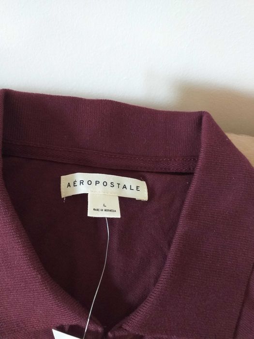 Tricou dama nou cu eticheta Aeropostale L bumbac , visiniu