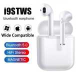 Висок клас безжични Bluetooth слушалки TWS I9S 5.0. подарък - силиконо