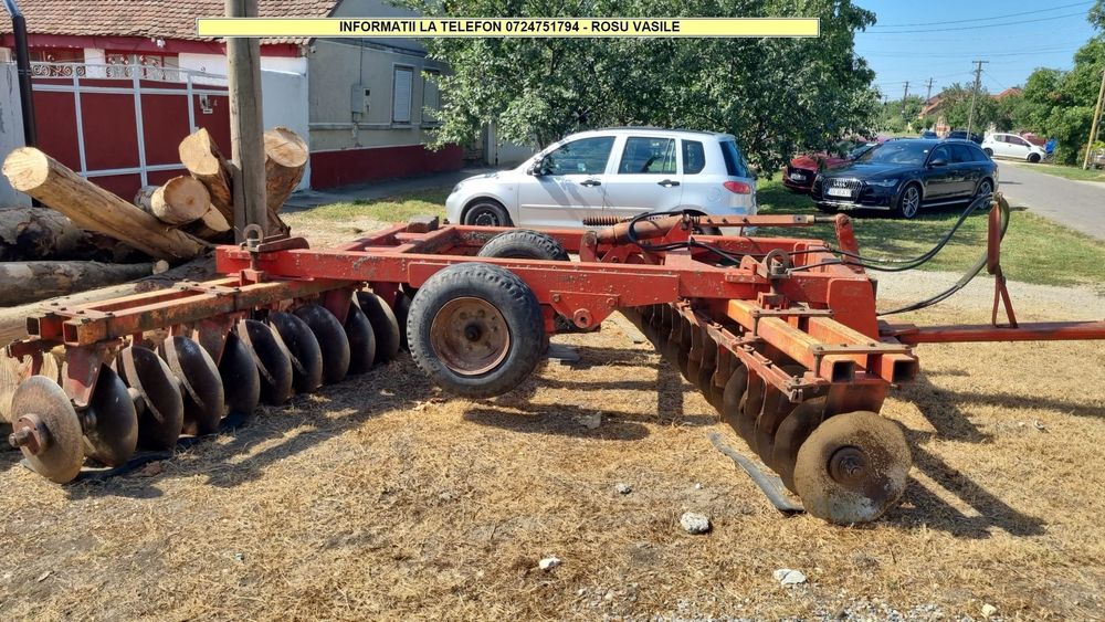 Vand Disc greu in V pe doua roti ,latimea de lucru 4m