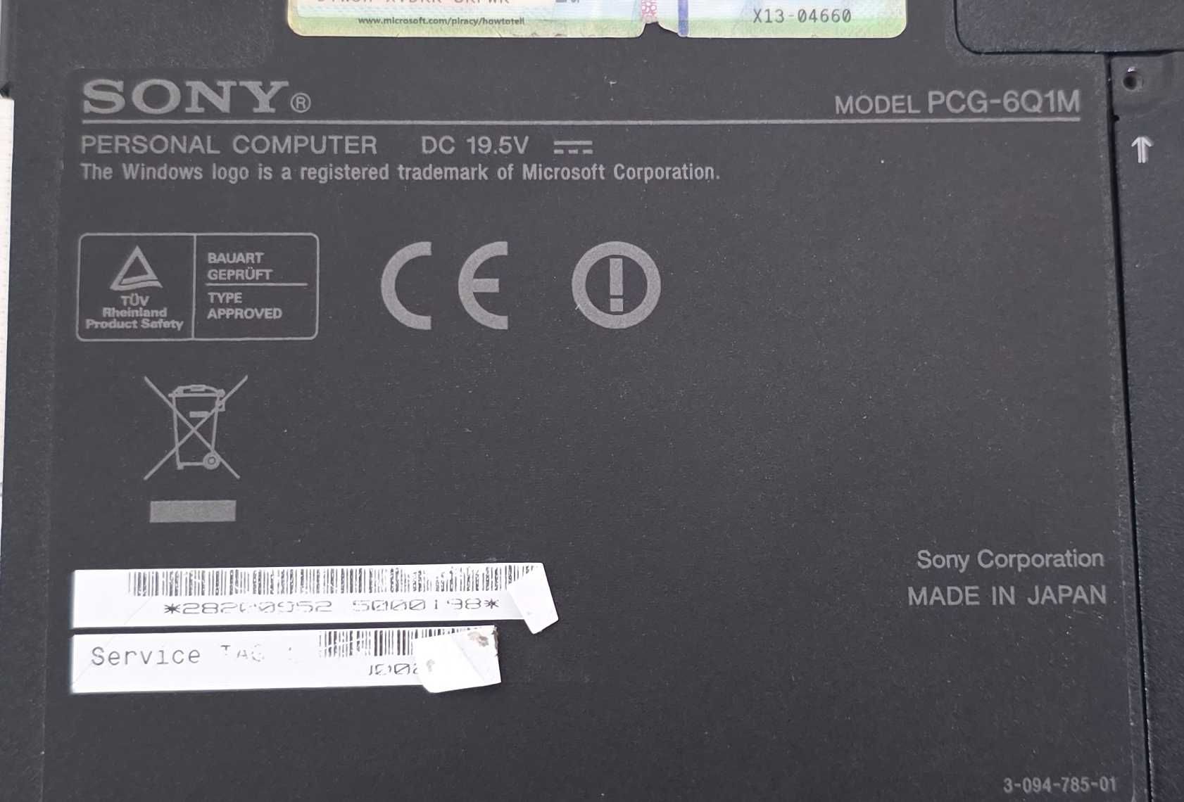 Laptop core2duo - Sony Vaio PCG-6Q1M - 13.3 inch - functional,instalat