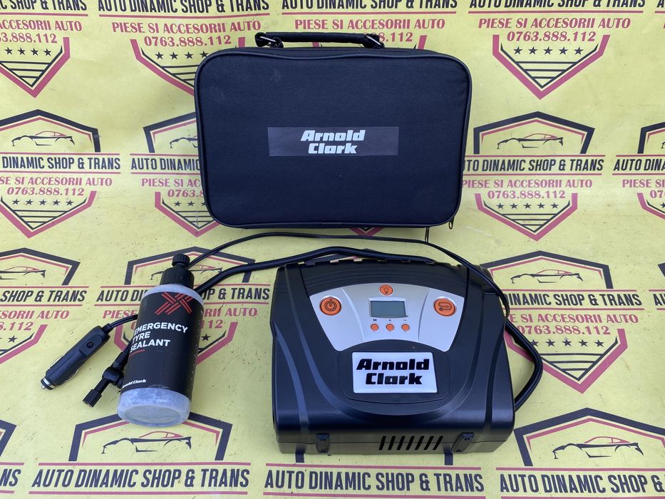 Compresor auto umflat roti Arnold Clark kit pana 12 V afisaj digital