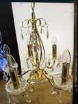 candelabru aurit Paul Neuhaus,candelabru designer cristale deosebit