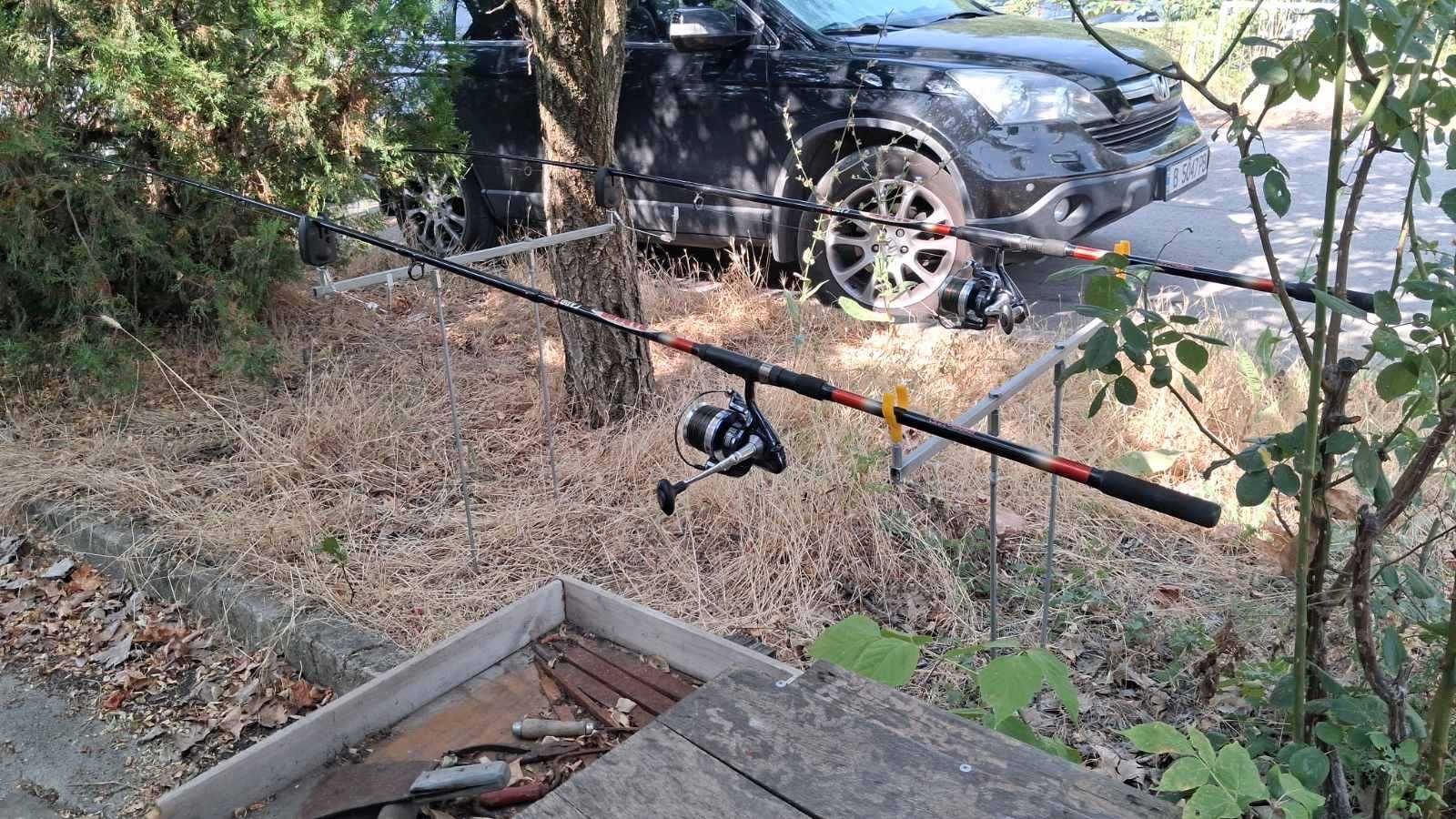 Шаранджийски въдици стойка родпод сигнализатори обтегачи