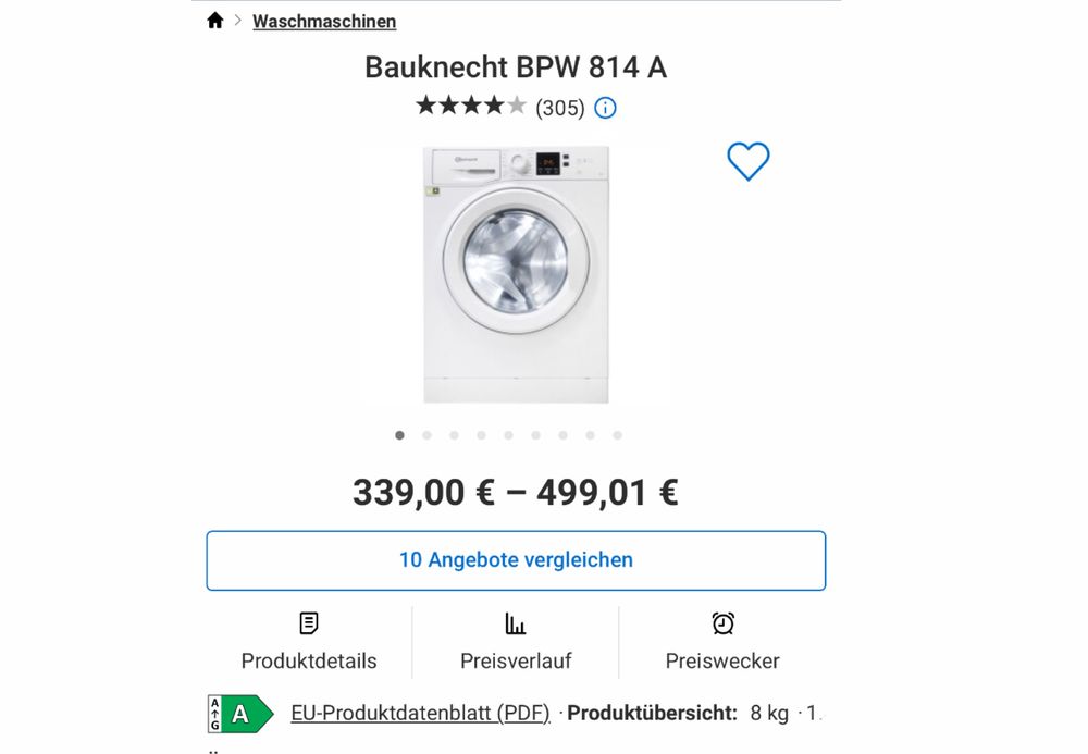 Mașina de spălat rufe Bauknecht BPW 814 A