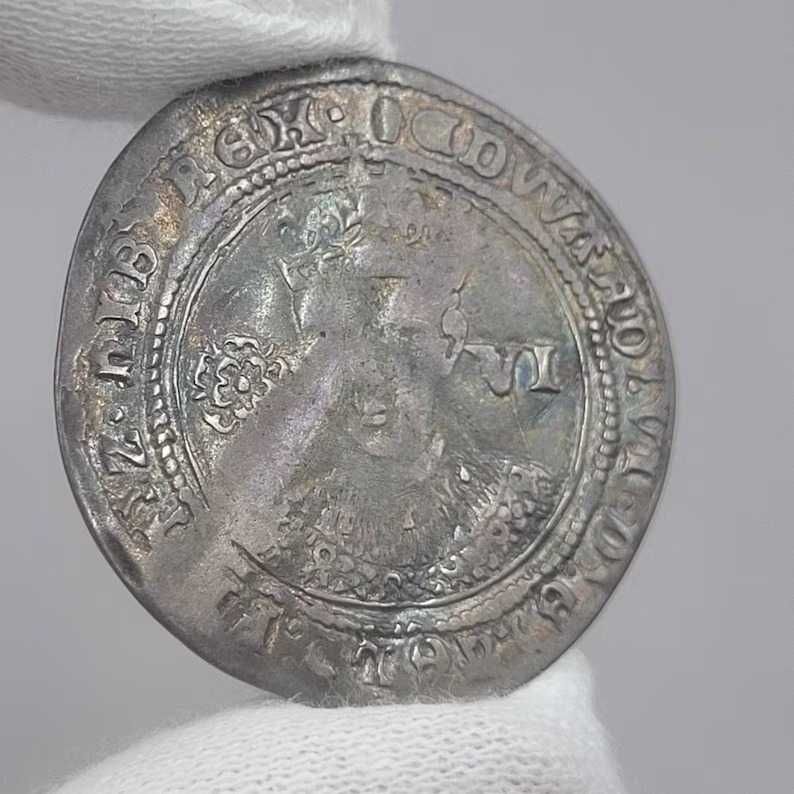 Moneda de argint 1551-53 King Edward VI