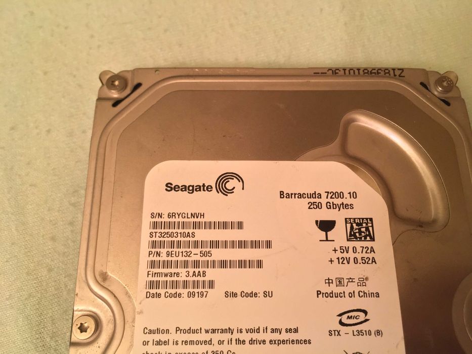 hdd Seagate 250 gb pt. desktop pc, sata 3, marime 3.5"