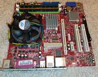 Placa de baza Msi 7267 soket 775 + procesor Core 2 Duo 6600+ Ram 4 Gb