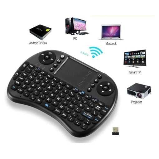 Tastatura Smart TV Box USB Iluminata, Wireless cu acumulator